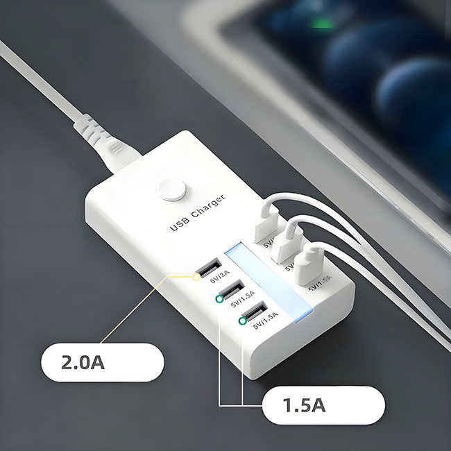 私は多口USB充電器：スマートで安全な充電使者